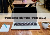 宣亚国际区块链科技公司[宣亚国际ceo]